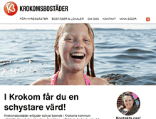 Tablet Screenshot of krokomsbostader.se